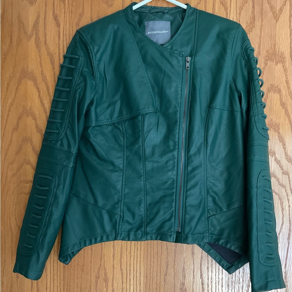 Kate & Mallory Green Leather Jacket